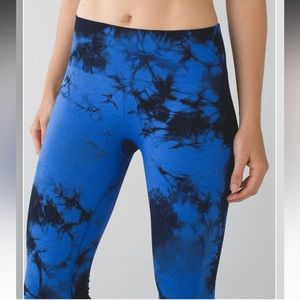 Lululemon In The Flow Crop Cadet Blue / Sapphire Blue